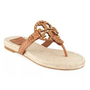Tory Burch studded Miller espadrille sandal 7.5